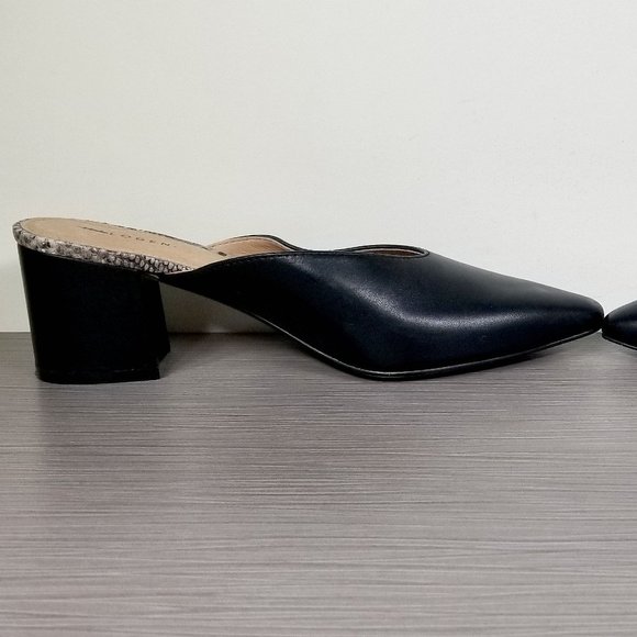 Halogen Tori Slip-on Mule, Black Leather, Womens Size 6 M - Picture 6 of 13